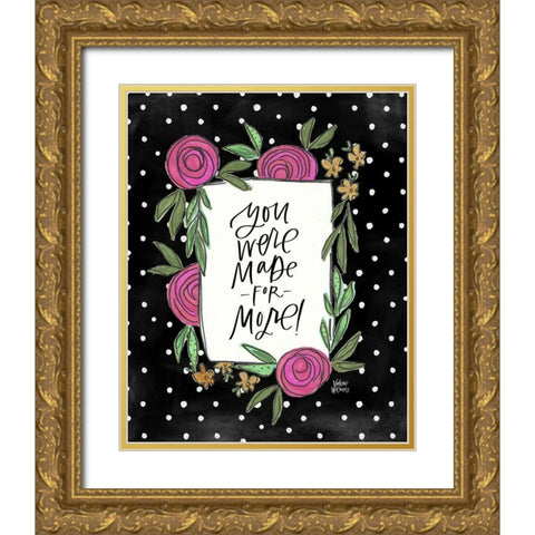 More Gold Ornate Wood Framed Art Print with Double Matting by Wieners, Valerie