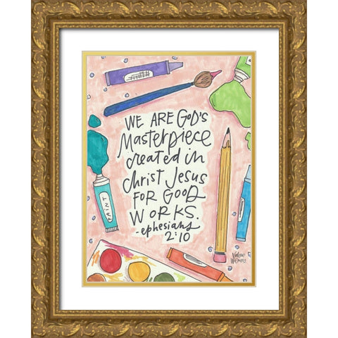 Masterpiece Gold Ornate Wood Framed Art Print with Double Matting by Wieners, Valerie