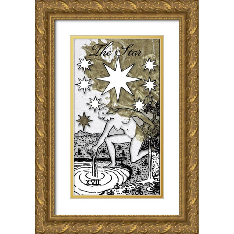 The Star Gold Ornate Wood Framed Art Print with Double Matting by Sommers, Mindy