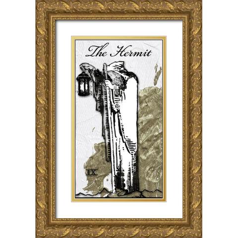 The Hermit Gold Ornate Wood Framed Art Print with Double Matting by Sommers, Mindy