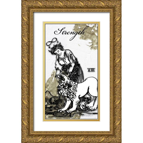Strength Gold Ornate Wood Framed Art Print with Double Matting by Sommers, Mindy