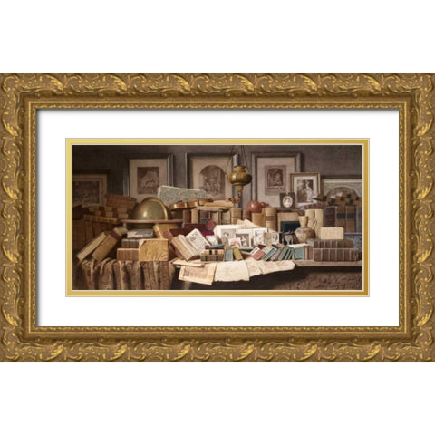 A Connoisseurs Corner Gold Ornate Wood Framed Art Print with Double Matting by Spiers, Benjamin Walter