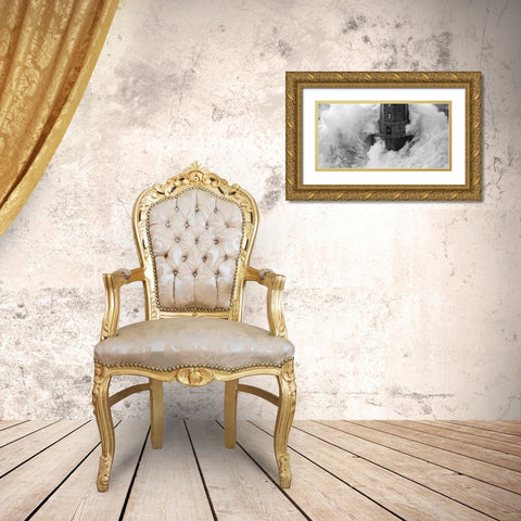 La Jument Gold Ornate Wood Framed Art Print with Double Matting by Guichard, Jean