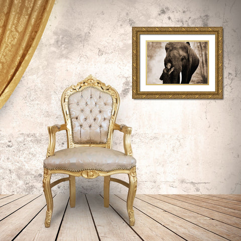 Healing Embrace Gold Ornate Wood Framed Art Print with Double Matting by Moreau, Marc