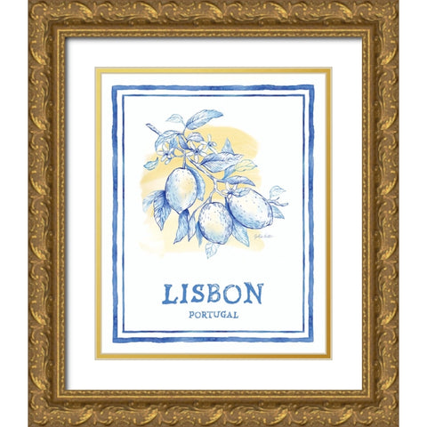 Mediterranean Breezes VI Gold Ornate Wood Framed Art Print with Double Matting by Coulter, Cynthia