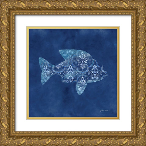 Mediterranean Breezes XVI Gold Ornate Wood Framed Art Print with Double Matting by Coulter, Cynthia