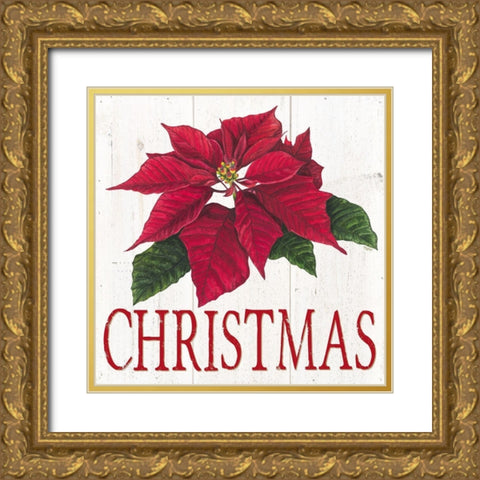 Home for the Holidays Christmas Gold Ornate Wood Framed Art Print with Double Matting by Reed, Tara