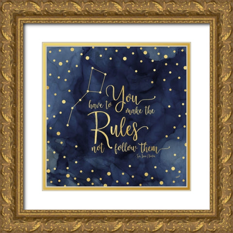 Oh My Stars I Rules Gold Ornate Wood Framed Art Print with Double Matting by Reed, Tara