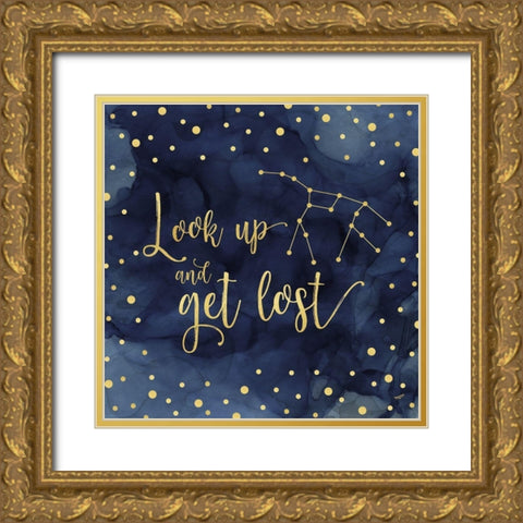 Oh My Stars II Look Up Gold Ornate Wood Framed Art Print with Double Matting by Reed, Tara