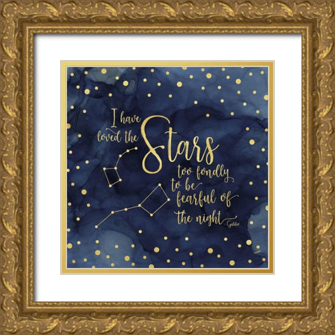 Oh My Stars IV Stars Gold Ornate Wood Framed Art Print with Double Matting by Reed, Tara