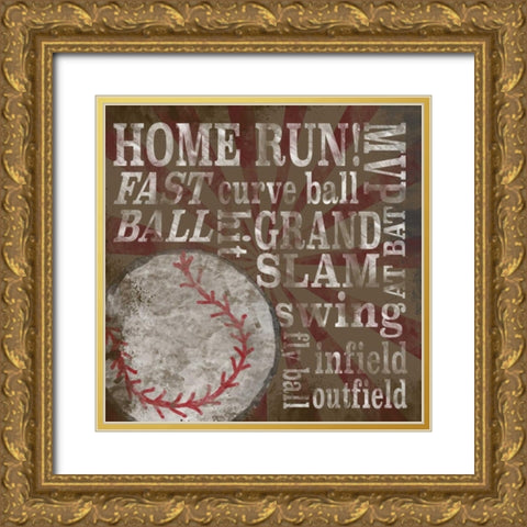 All Star Sports III  Gold Ornate Wood Framed Art Print with Double Matting by Reed, Tara