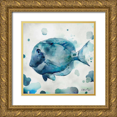 Watercolor Sea Creatures II Gold Ornate Wood Framed Art Print with Double Matting by Milan, Vittorio