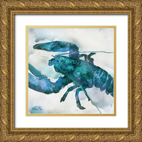Watercolor Sea Creatures IV Gold Ornate Wood Framed Art Print with Double Matting by Milan, Vittorio