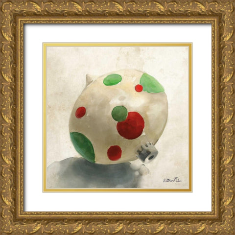 Ornament Trio II Gold Ornate Wood Framed Art Print with Double Matting by Milan, Vittorio