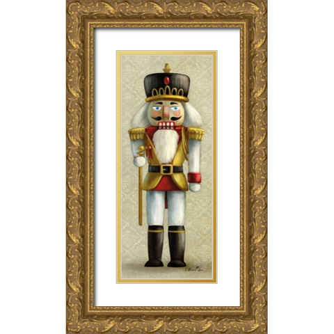 Christmas Nutcracker  I Gold Ornate Wood Framed Art Print with Double Matting by Milan, Vittorio