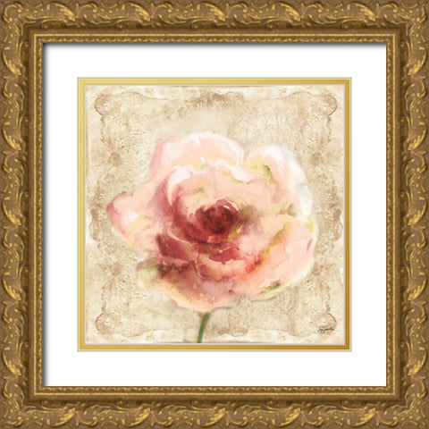 Lace Garden II Gold Ornate Wood Framed Art Print with Double Matting by Tre Sorelle Studios