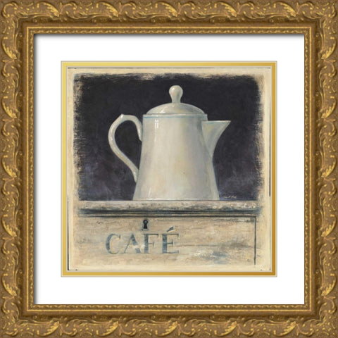 Creme De Provence Gold Ornate Wood Framed Art Print with Double Matting by Fisk, Arnie
