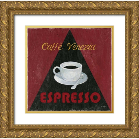 Caffee Venezia Espresso Gold Ornate Wood Framed Art Print with Double Matting by Fisk, Arnie