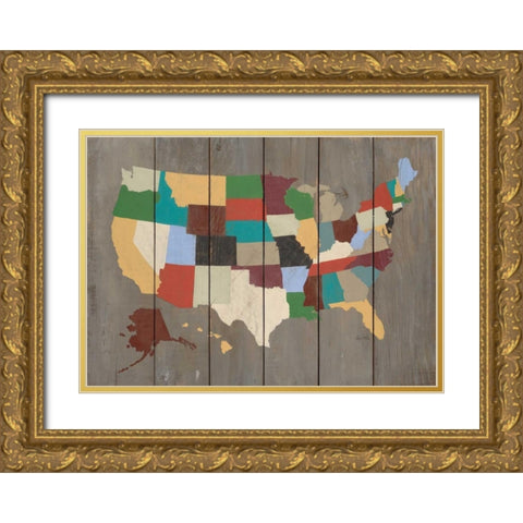 State of the Union Gold Ornate Wood Framed Art Print with Double Matting by Fisk, Arnie
