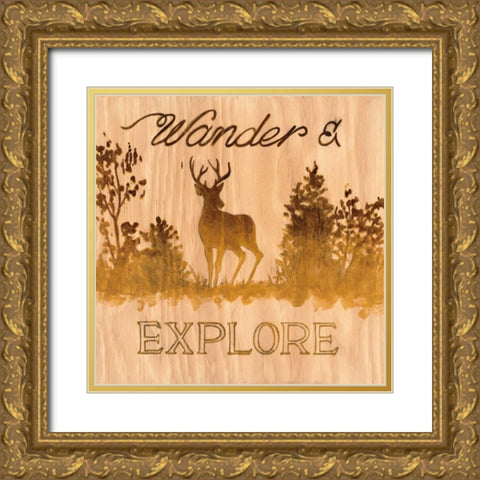 Wander and Explore Gold Ornate Wood Framed Art Print with Double Matting by Fisk, Arnie
