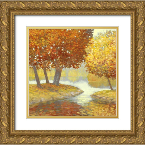 Amber Nature 2 Gold Ornate Wood Framed Art Print with Double Matting by Fisk, Arnie