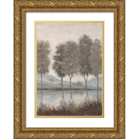 Morning View 2 Gold Ornate Wood Framed Art Print with Double Matting by McGannon, Jill Schultz