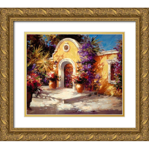 Casa Mia Gold Ornate Wood Framed Art Print with Double Matting by Heighton, Brent
