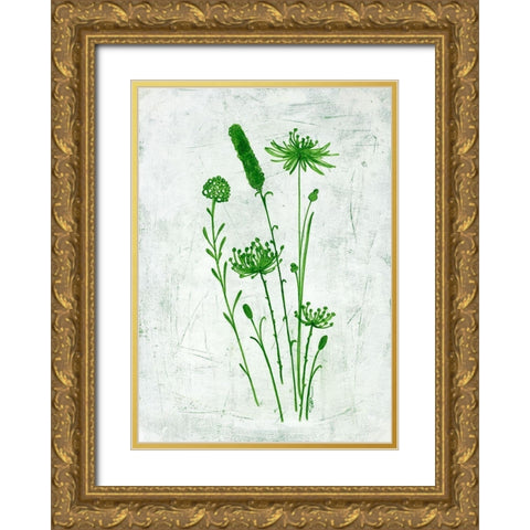 Fresh Greenery Garden Gold Ornate Wood Framed Art Print with Double Matting by Loco, Filippo