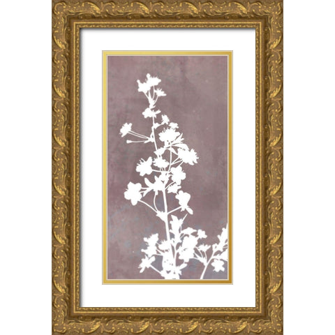 Blossom Branch Panel 1 Gold Ornate Wood Framed Art Print with Double Matting by Roko, Ken