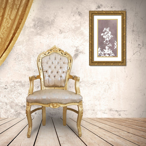 Blossom Branch Panel 2 Gold Ornate Wood Framed Art Print with Double Matting by Roko, Ken
