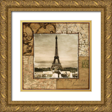 Paris Token Gold Ornate Wood Framed Art Print with Double Matting by Studio Voltaire