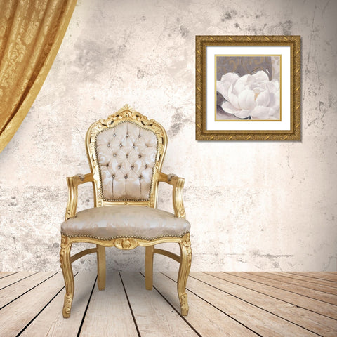 Blissful Bloom 1 Gold Ornate Wood Framed Art Print with Double Matting by Stoyanov