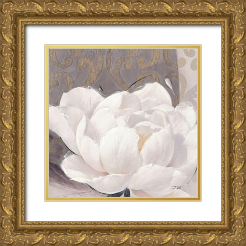 Blissful Bloom 1 Gold Ornate Wood Framed Art Print with Double Matting by Stoyanov