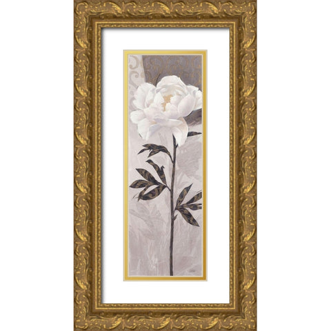 Elegant Bloom2 Gold Ornate Wood Framed Art Print with Double Matting by Stoyanov