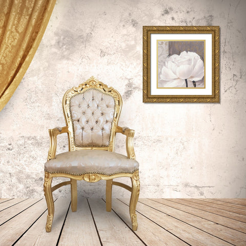 Blissful Bloom 3 Gold Ornate Wood Framed Art Print with Double Matting by Stoyanov, Ivo