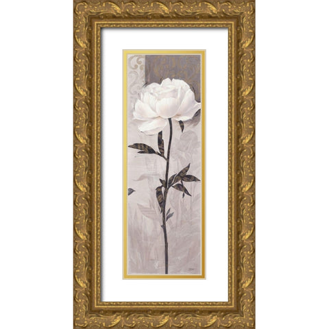 Elegant Bloom 3 Gold Ornate Wood Framed Art Print with Double Matting by Stoyanov