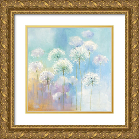 Soft Garden Gold Ornate Wood Framed Art Print with Double Matting by Andy