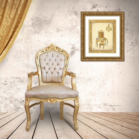 Hello Gorgeous Gold Ornate Wood Framed Art Print with Double Matting by Studio