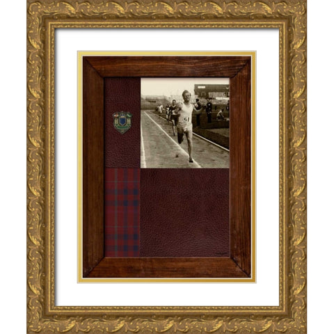 Vintage Sprinter Gold Ornate Wood Framed Art Print with Double Matting by Appleman, Sam