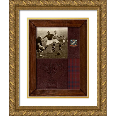 Vintage Match Gold Ornate Wood Framed Art Print with Double Matting by Appleman, Sam