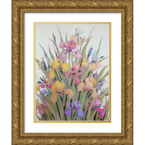 Floral Classico Gold Ornate Wood Framed Art Print with Double Matting by Mayskaya, Alisa