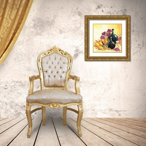 Lemon stillife Gold Ornate Wood Framed Art Print with Double Matting by Schottler, Katharina