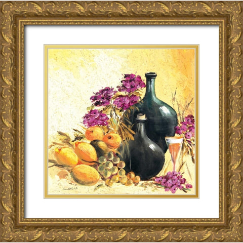 Lemon stillife Gold Ornate Wood Framed Art Print with Double Matting by Schottler, Katharina