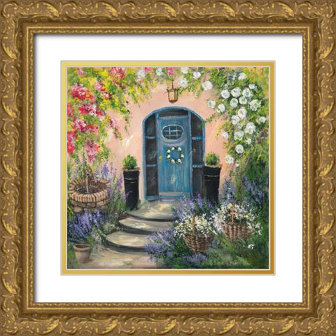 Entrada II Gold Ornate Wood Framed Art Print with Double Matting by Schottler, Katharina