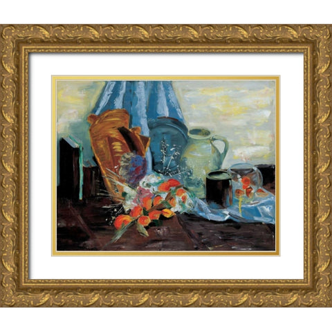 Still life II Gold Ornate Wood Framed Art Print with Double Matting by Cruysberg, Marijke
