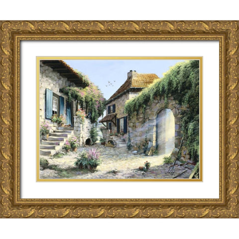 Let the sunshine Gold Ornate Wood Framed Art Print with Double Matting by Withaar, Reint