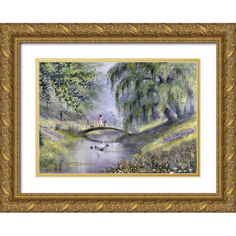 Surrounded by nature Gold Ornate Wood Framed Art Print with Double Matting by Withaar, Reint