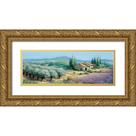 Provence II Gold Ornate Wood Framed Art Print with Double Matting by Withaar, Reint