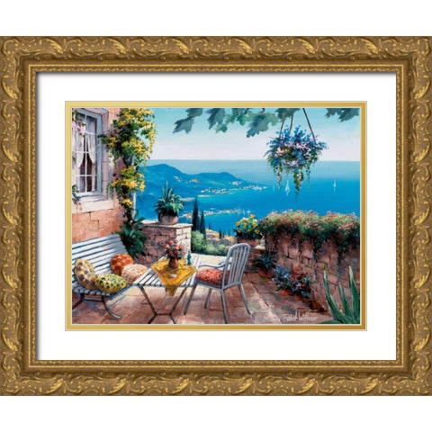 Times of tranquillity Gold Ornate Wood Framed Art Print with Double Matting by Withaar, Reint
