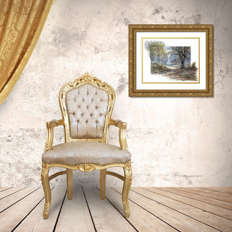 Forest creation Gold Ornate Wood Framed Art Print with Double Matting by Withaar, Reint
